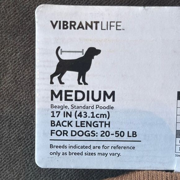 Vibrant Life Gingerbread Christmas Holiday Themed Pet Dog Pajamas Size M NEW - Picture 7 of 9